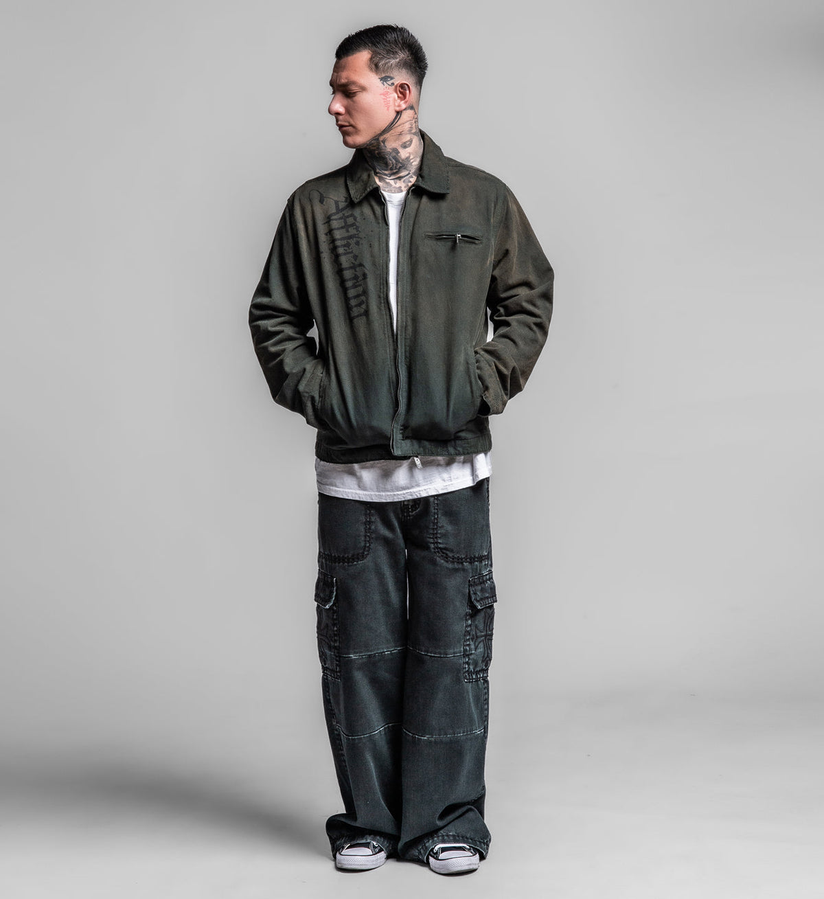 Cross Canvas Zip Jacket
