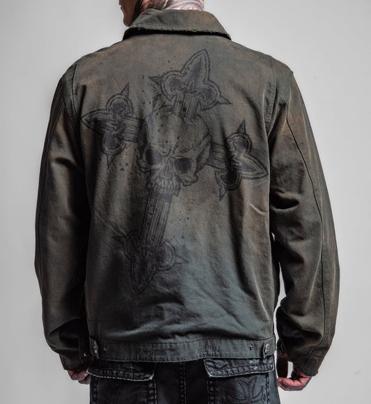 Cross Canvas Zip Jacket