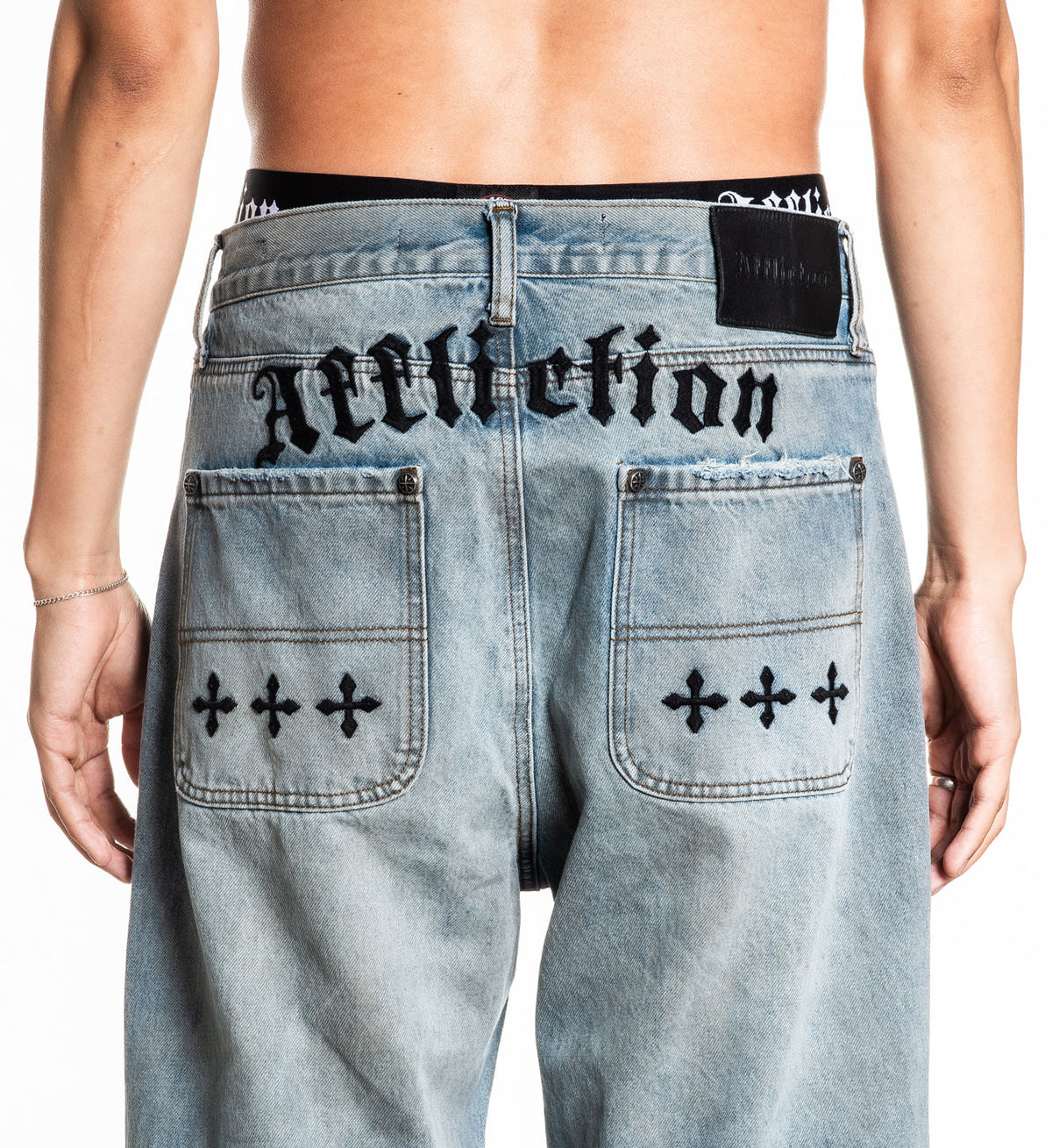 Wide Leg Black Night Denim