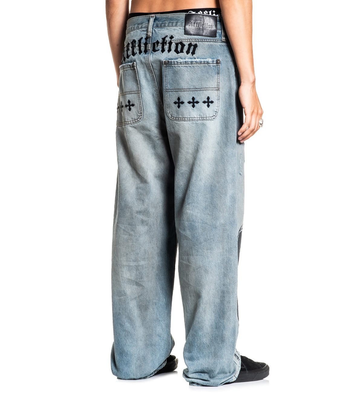 Wide Leg Black Night Denim