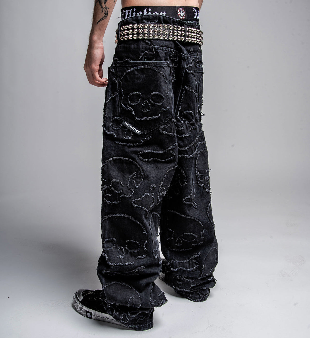 Eternal Skull Wide Leg Denim