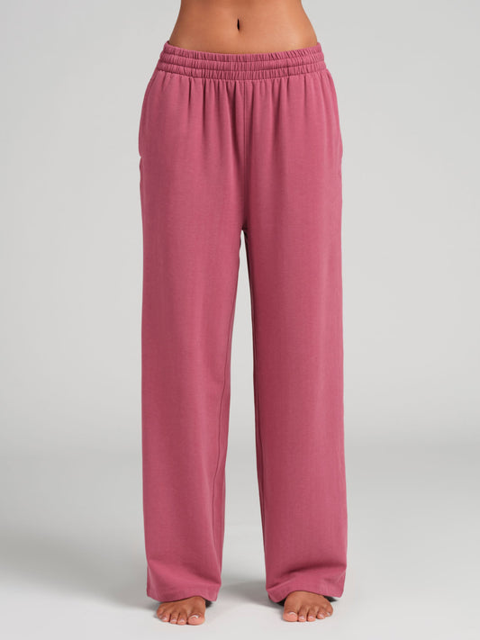 Luxe Terry Lightweight Straight Leg Pants