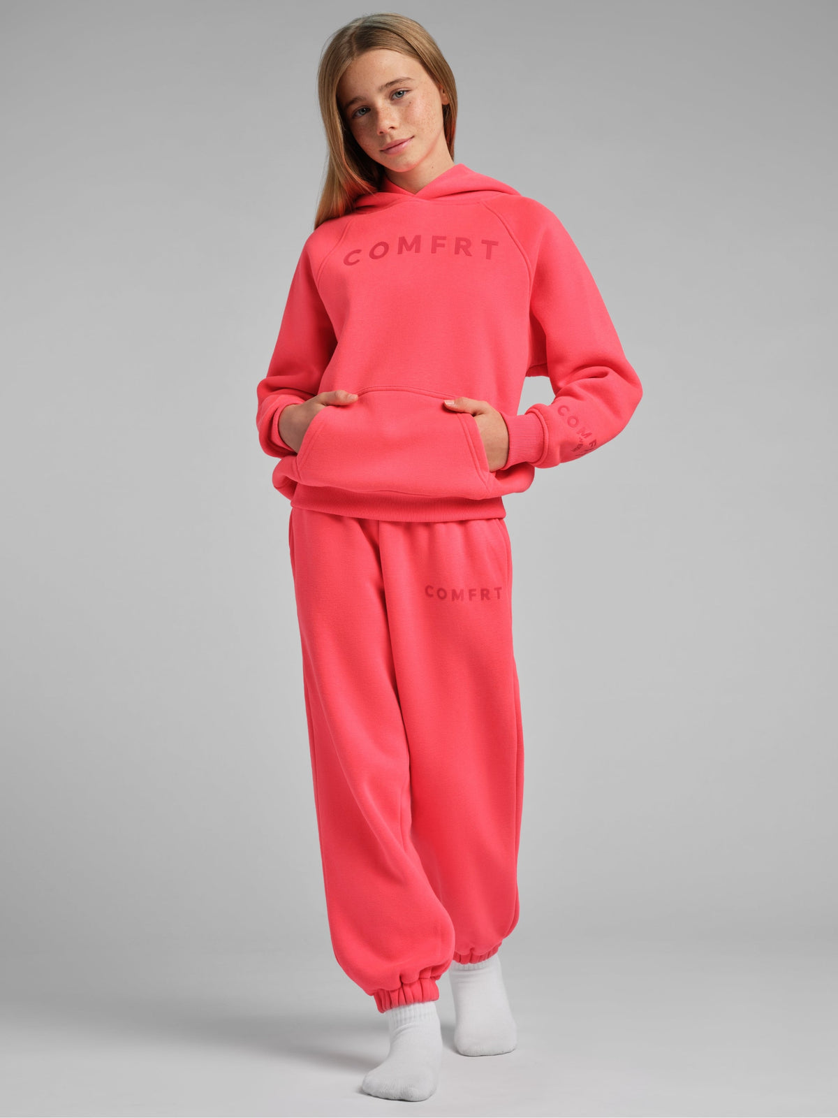 Neon Tranquil Kids Hoodie