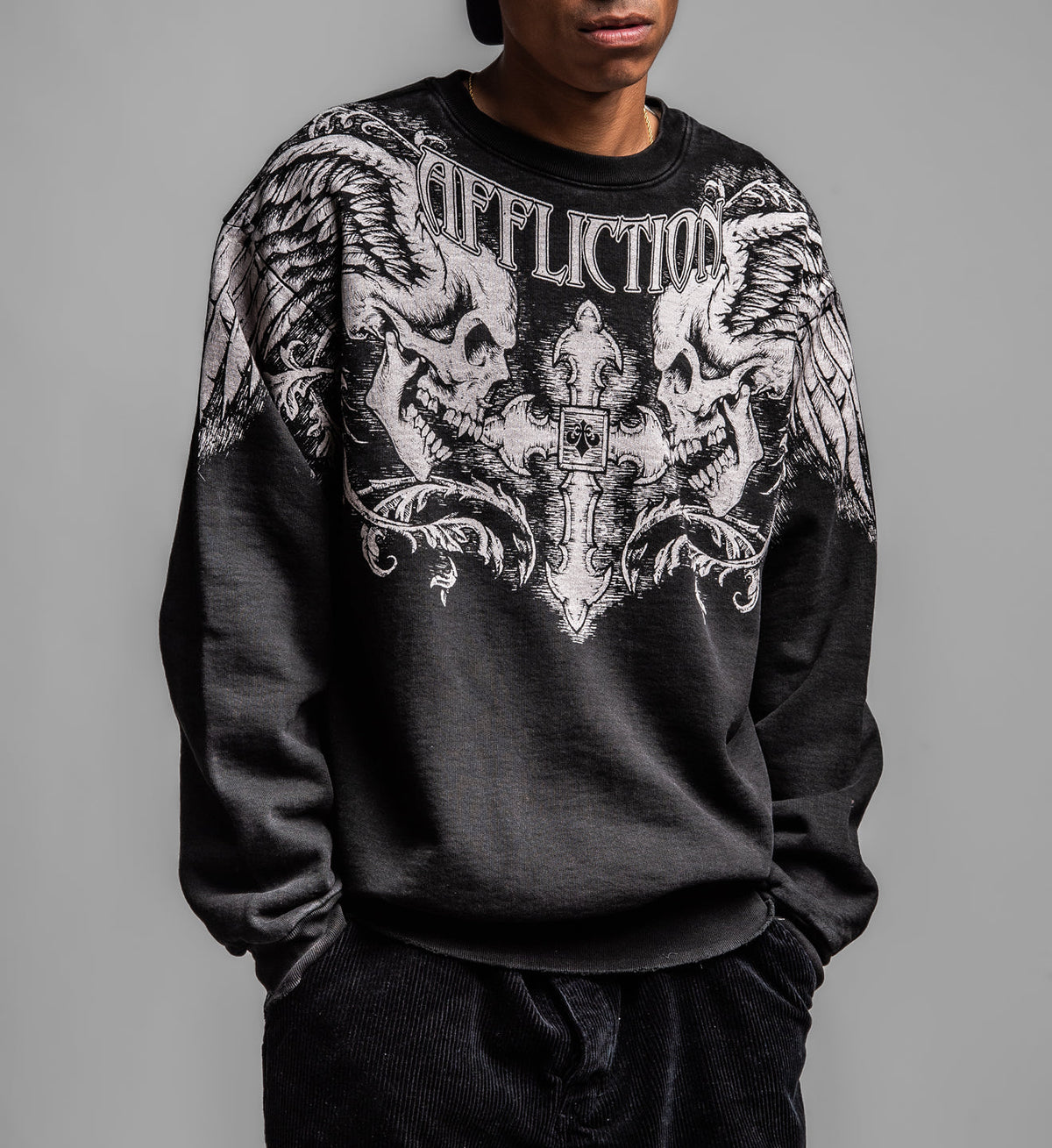 Winged Up LS Crewneck