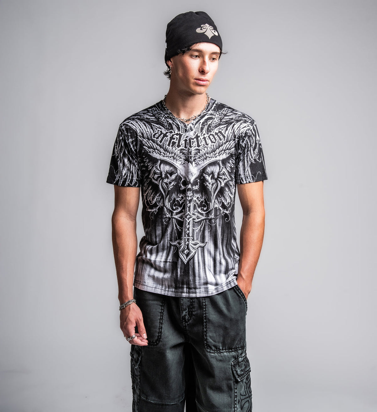 Death Eyes V Neck Tee