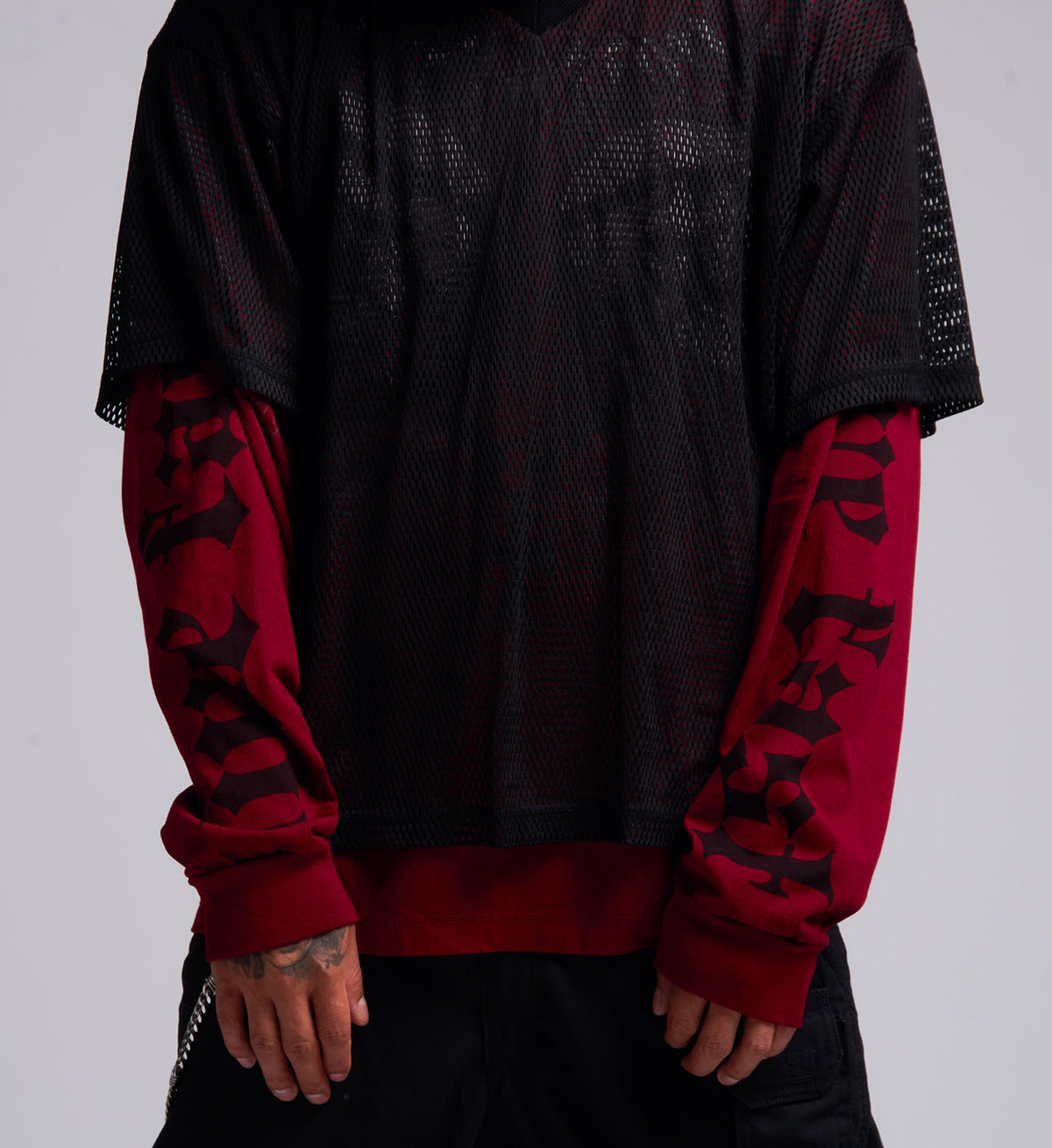 Collapse Oversized 2fer Jersey