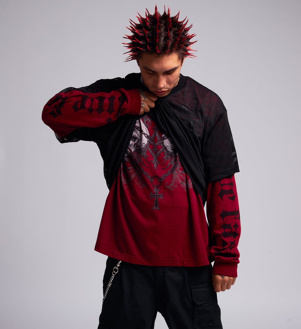 Collapse Oversized 2fer Jersey