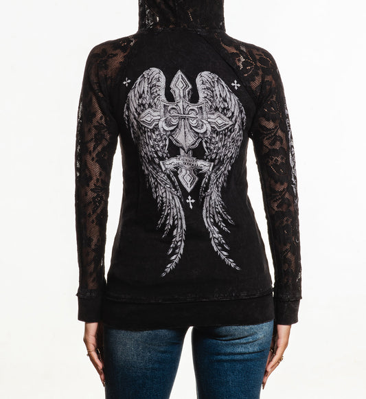 Simulation Lace Up Hoodie