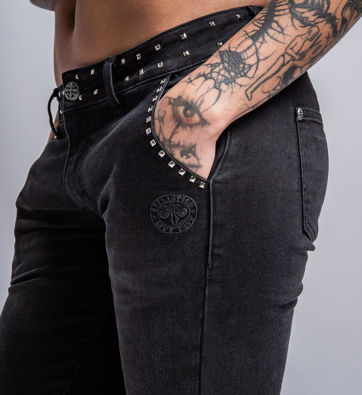 Cross Applique Pants
