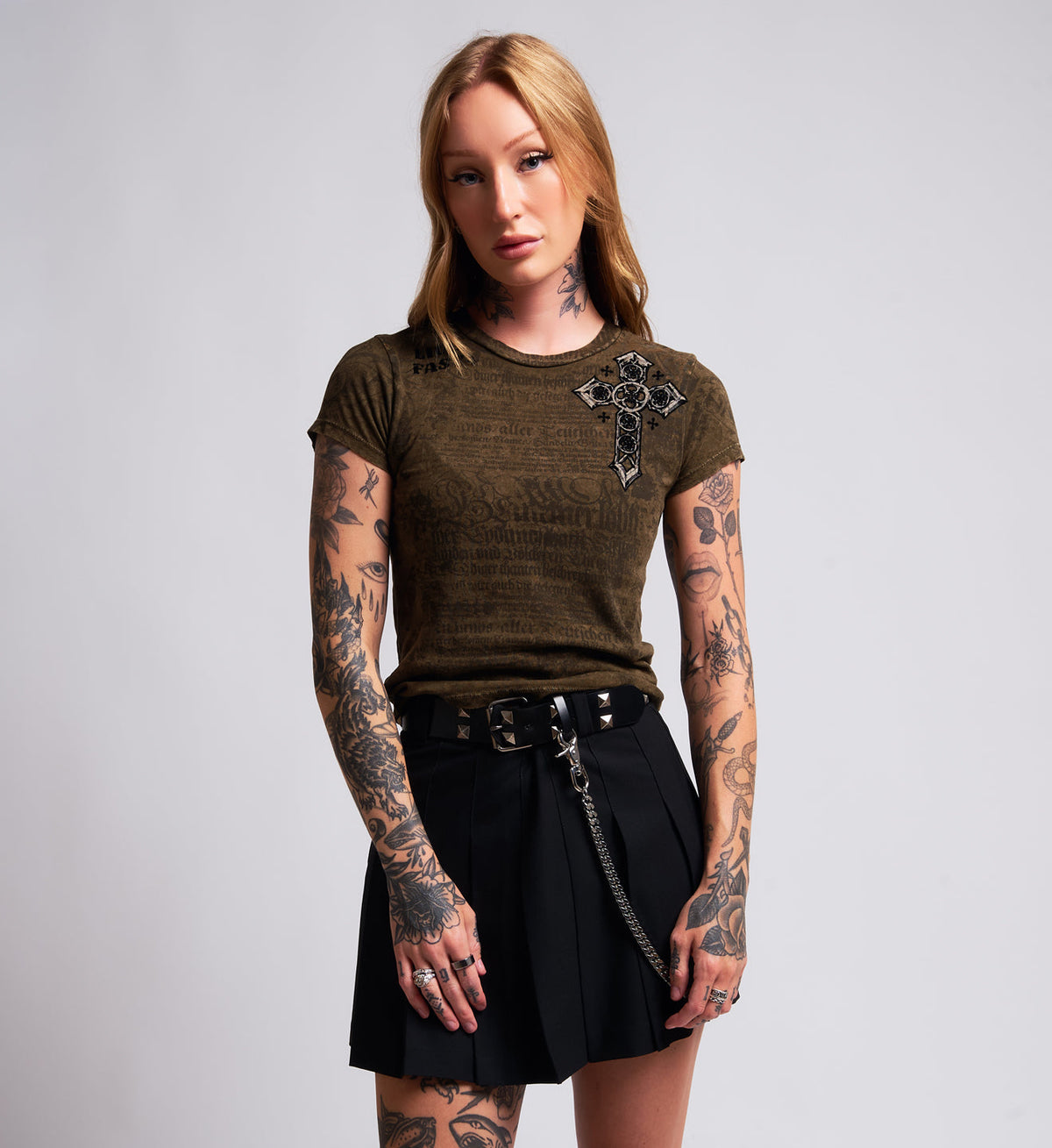 Crossed Baby Tee
