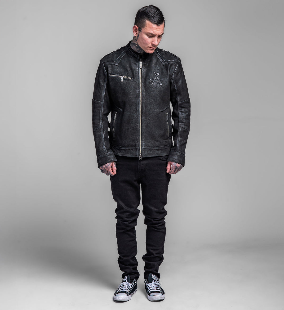Skeleton Leather Jacket