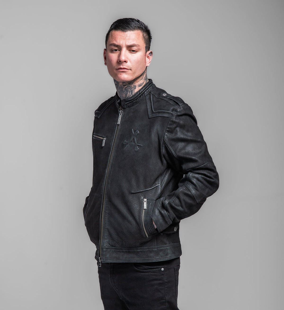 Skeleton Leather Jacket