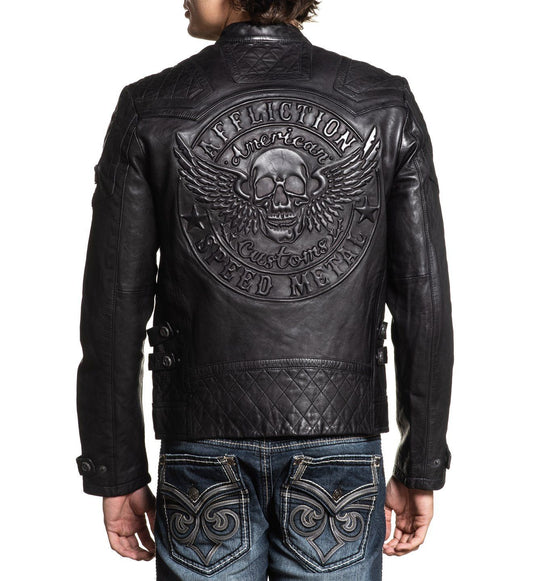 On Fire Leather Jacket