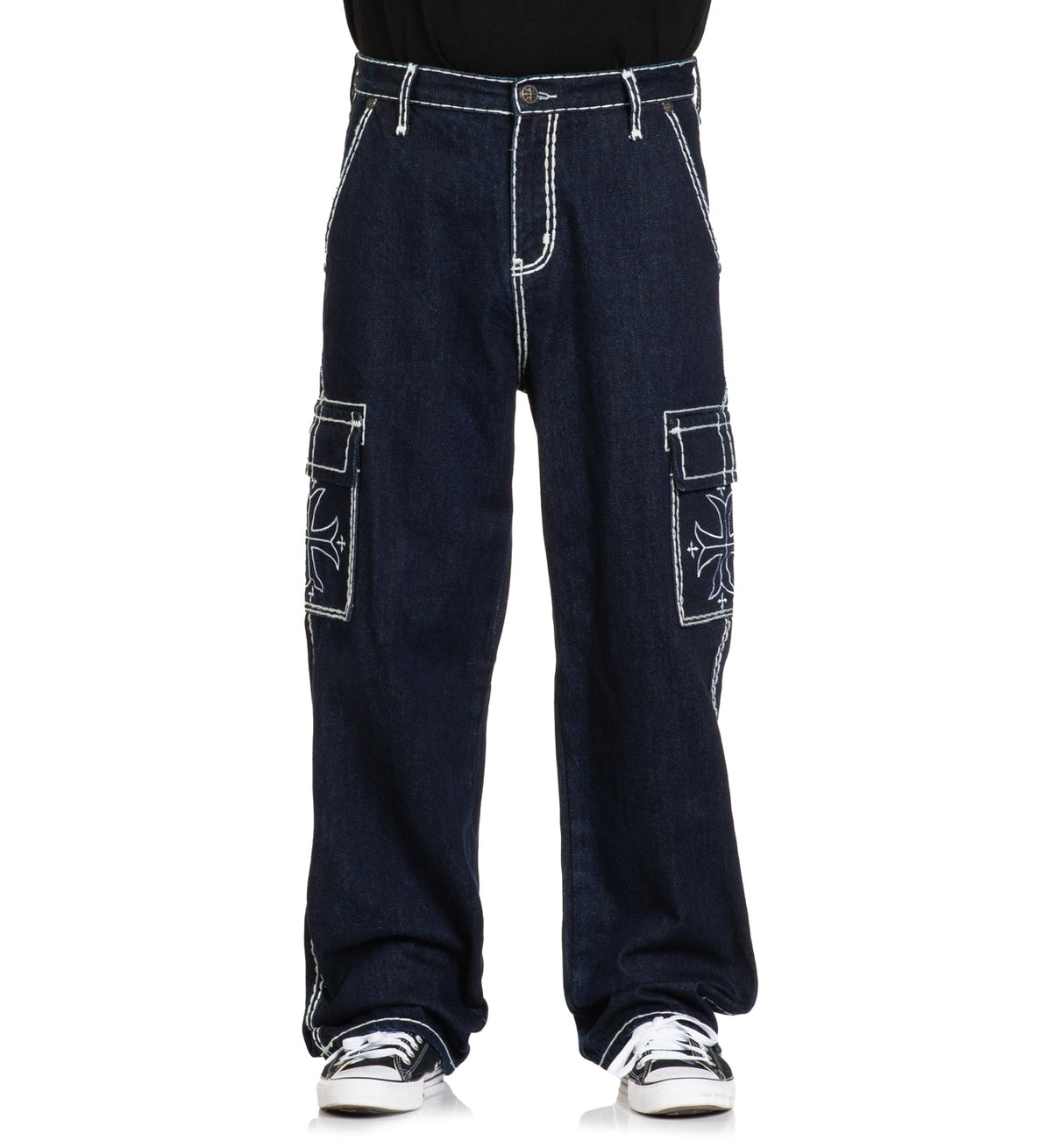 Wide Leg Cargo Jeans