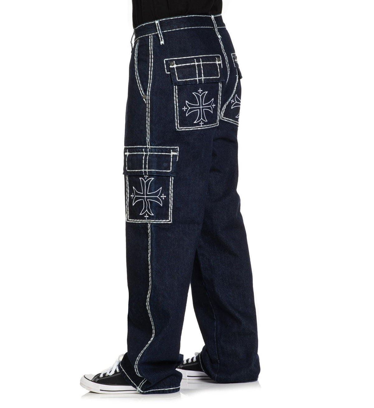 Wide Leg Cargo Jeans