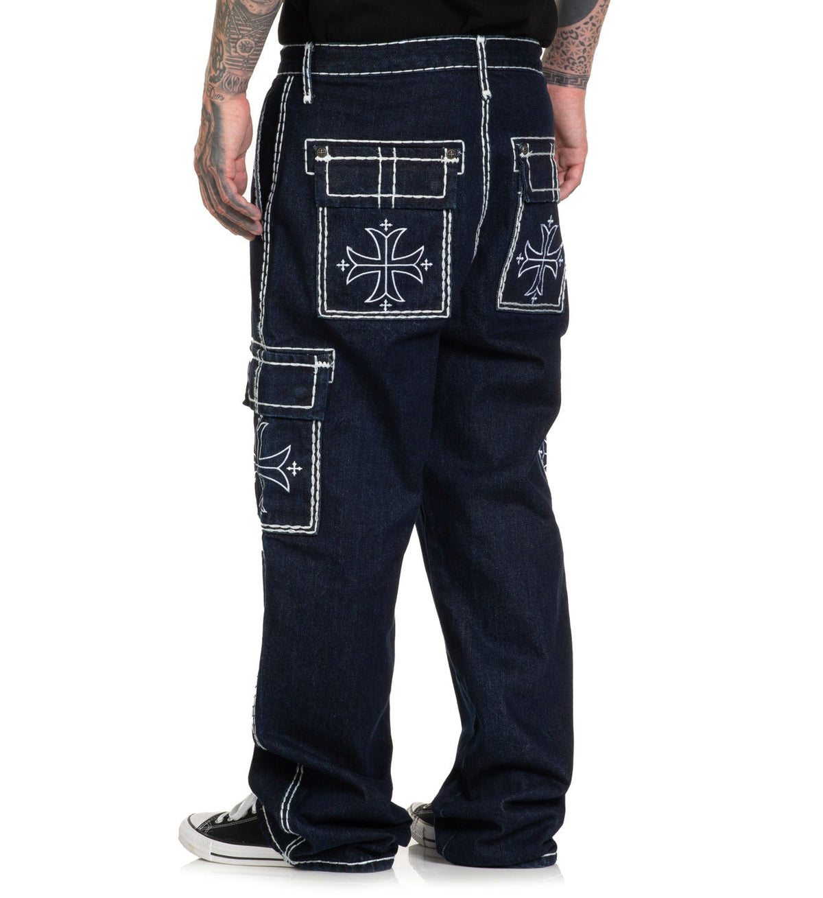 Wide Leg Cargo Jeans