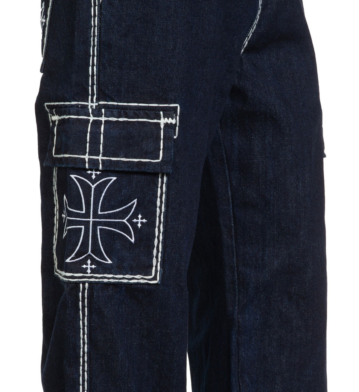 Wide Leg Cargo Jeans