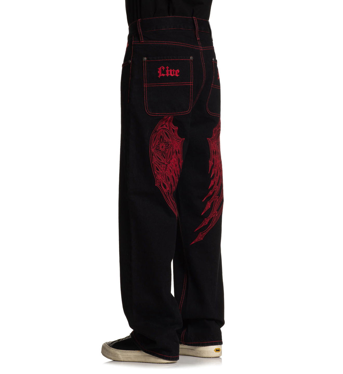 Wide Leg Wings Jeans