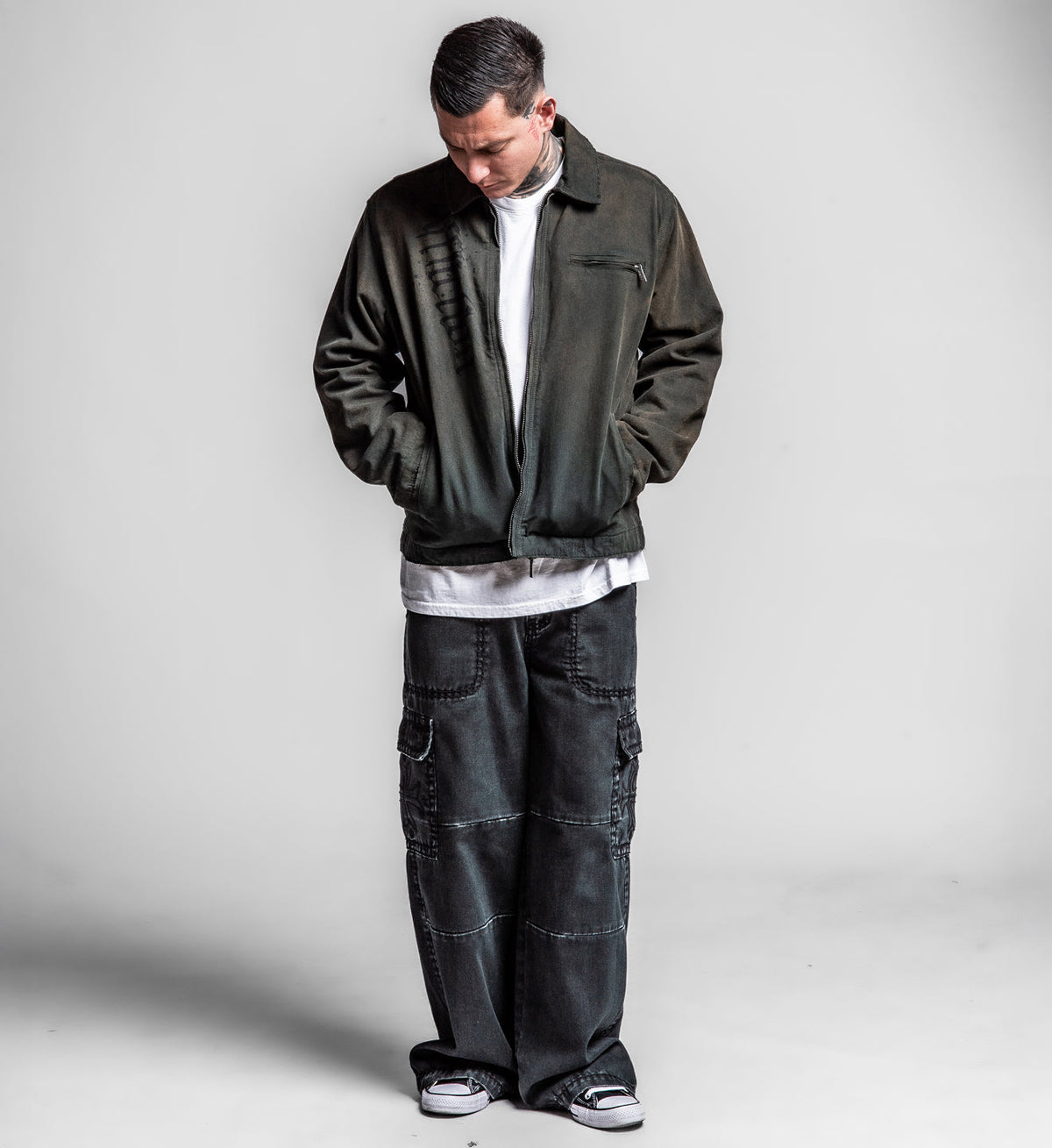 Cross Canvas Zip Jacket