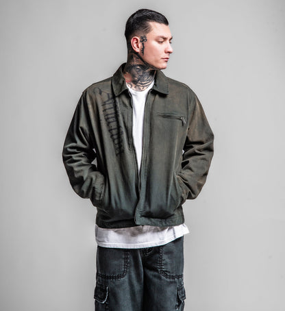 Cross Canvas Zip Jacket