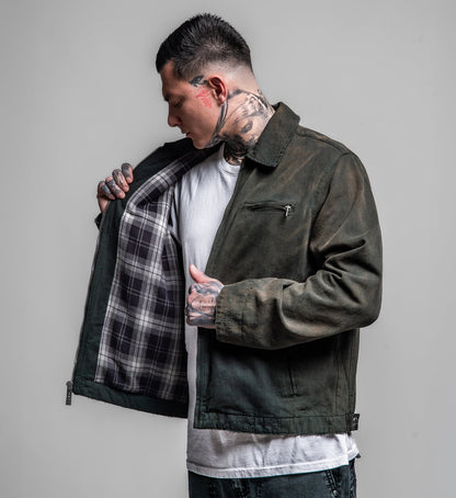 Cross Canvas Zip Jacket