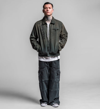 Cross Canvas Zip Jacket