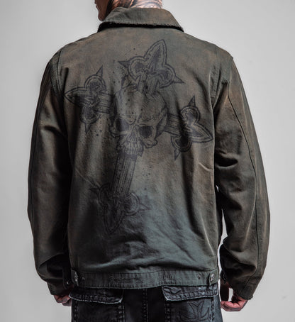 Cross Canvas Zip Jacket