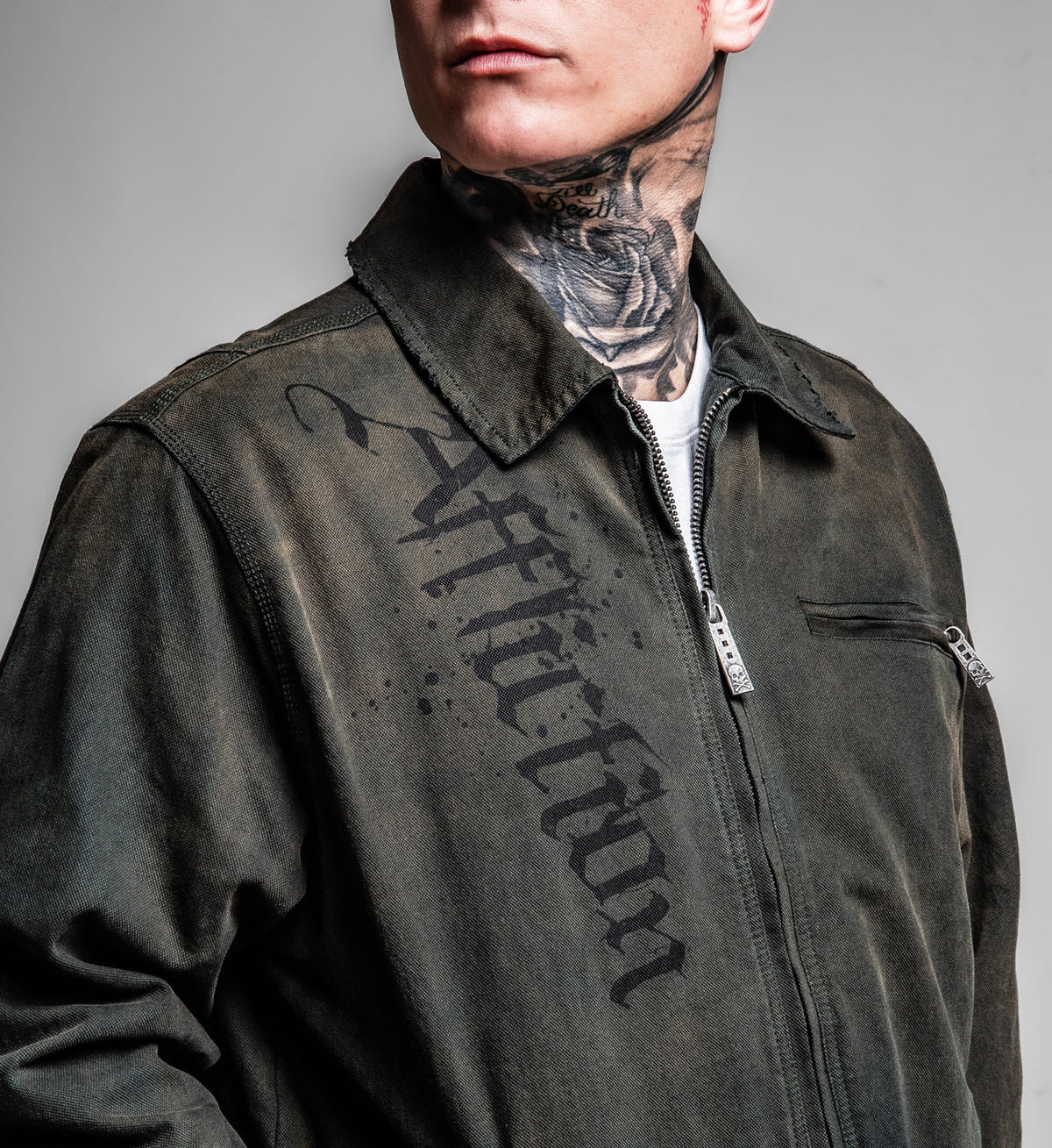 Cross Canvas Zip Jacket