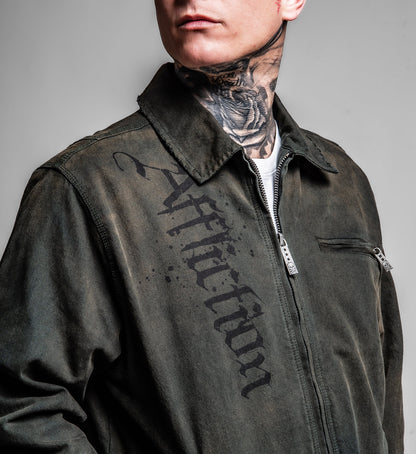 Cross Canvas Zip Jacket