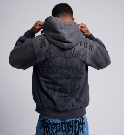 Dark Wings Canvas Zip Hood