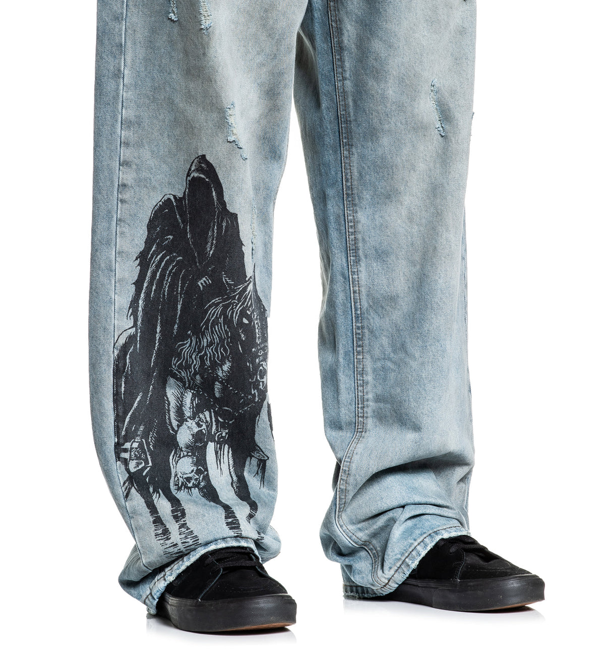Wide Leg Black Night Denim