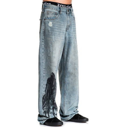 Wide Leg Black Night Denim
