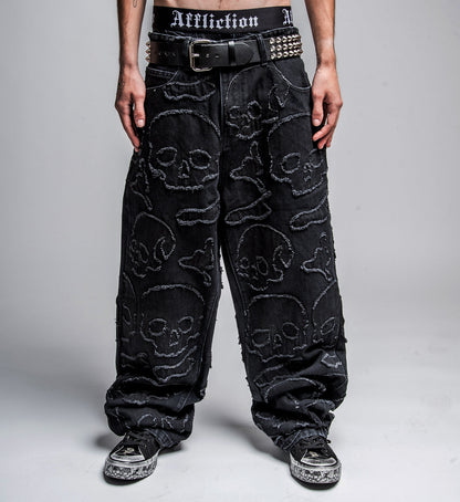 Eternal Skull Wide Leg Denim