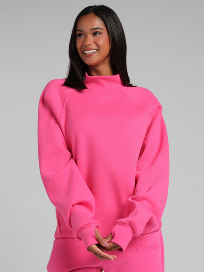 Basic Mock Neck Sweatshirt