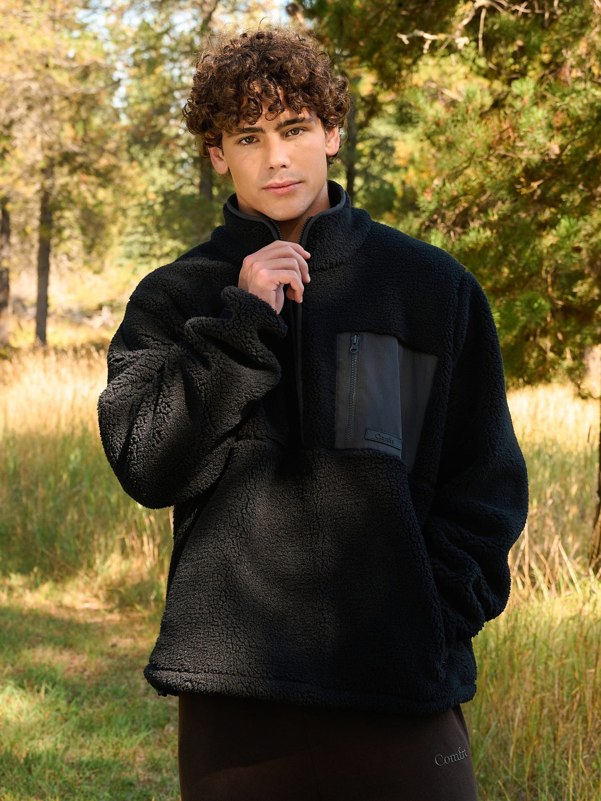 Teddy Half Zip Jacket