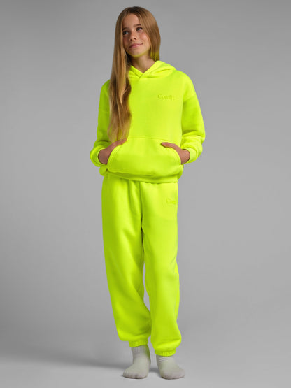 Neon Minimalist Kids Hoodie