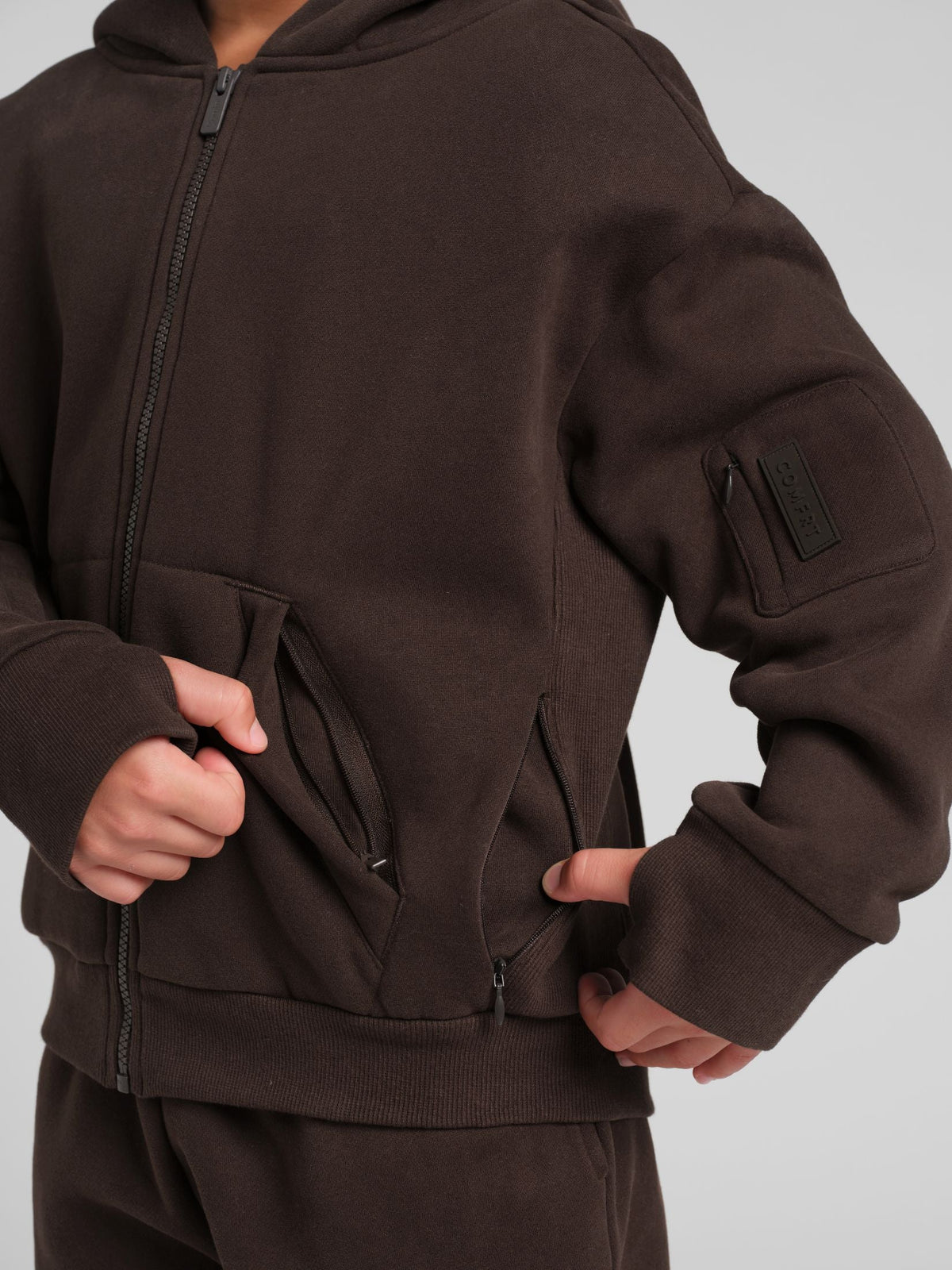 Explorer Kids Travel Zip Hoodie