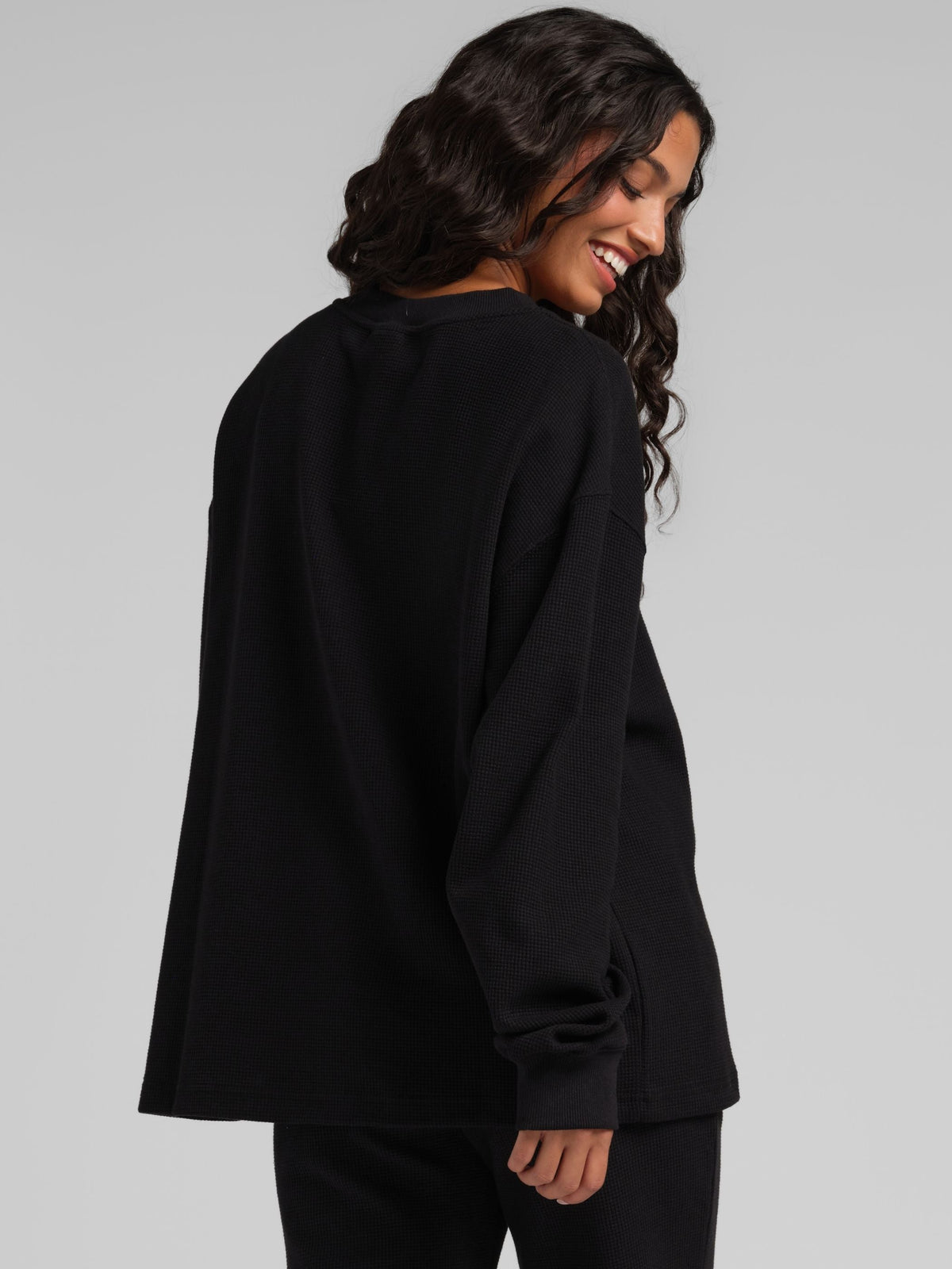 Waffle Lounge Henley Long Sleeve
