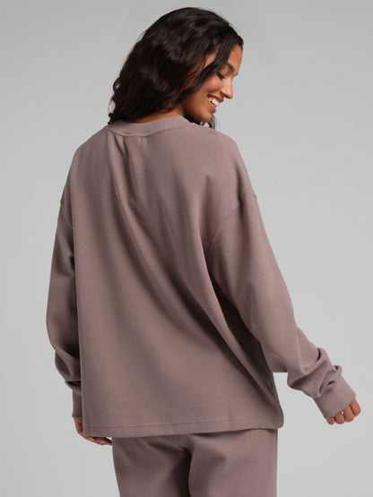Waffle Lounge Henley Long Sleeve