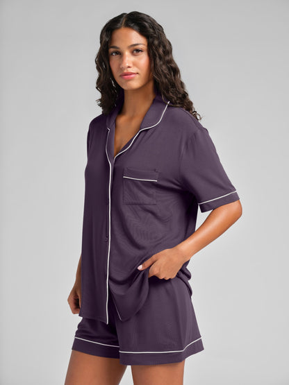 Luna Lounge Short Sleeve Short PJ Set