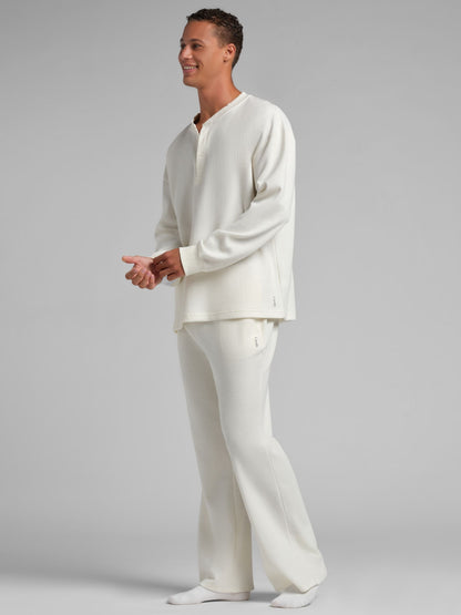 Waffle Lounge Henley Long Sleeve