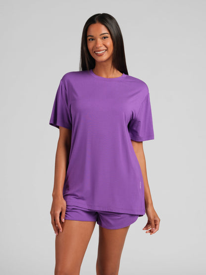 Cloud Lounge Curved Hem Shorts