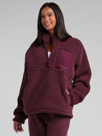 Teddy Half Zip Jacket