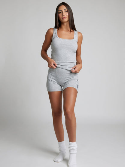 Rib Contour Waist Length Tank