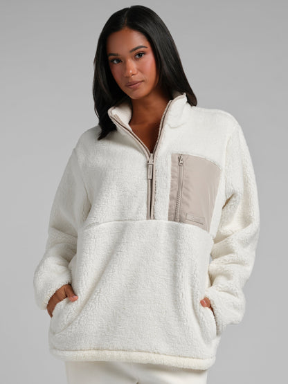 Teddy Half Zip Jacket