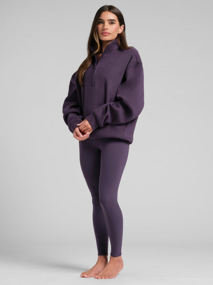 Basic Quarter Zip Mock Neck