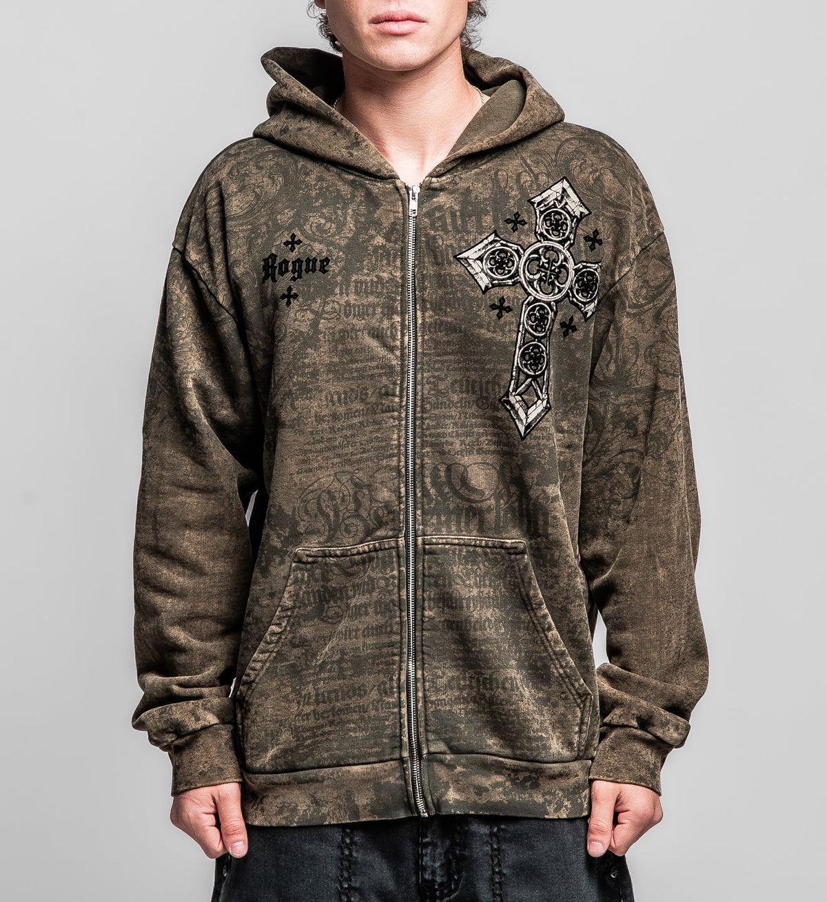 Rogue Crossed Zip-Up Hoodie