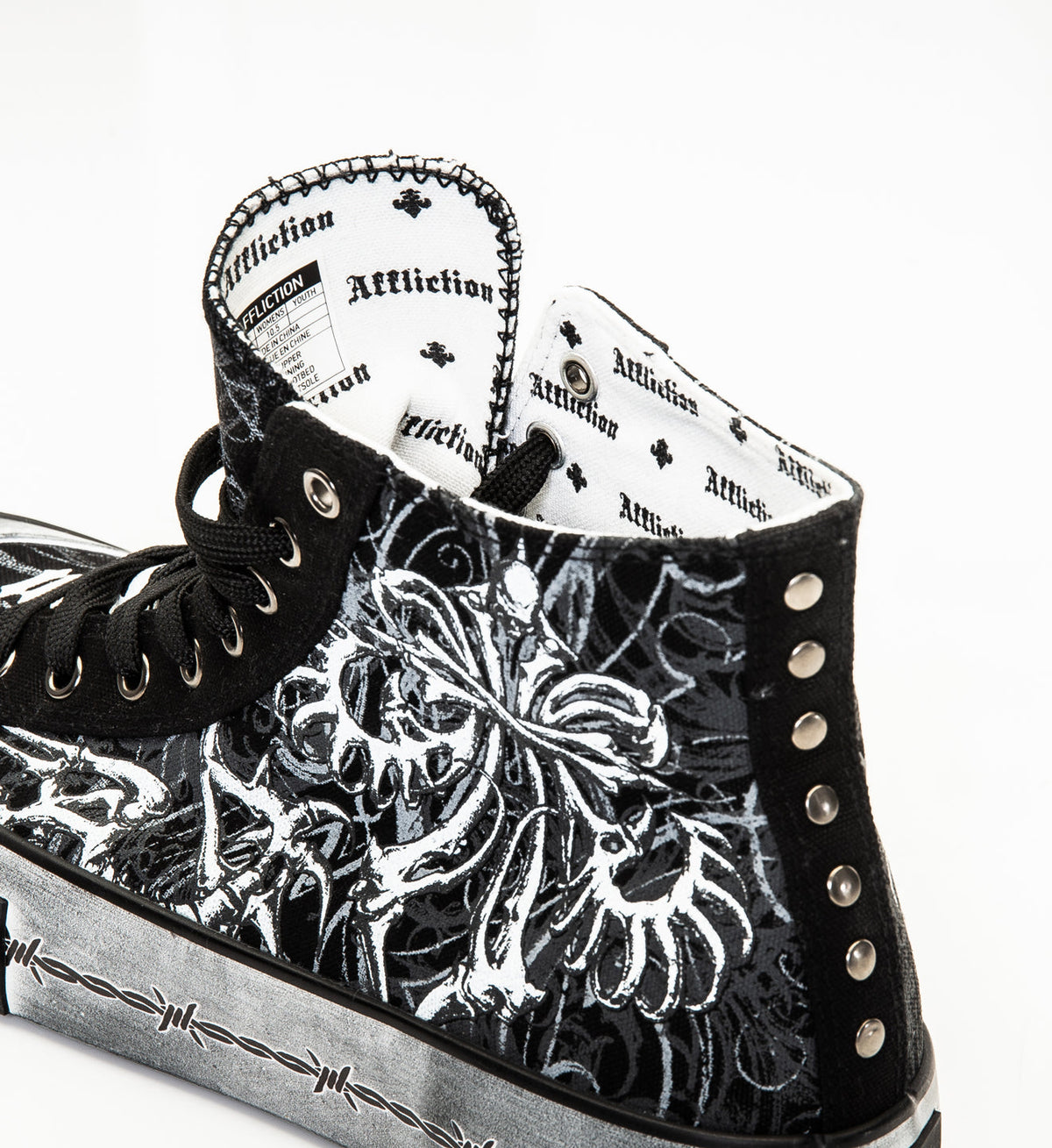 Skeleton Hi-Top Shoe