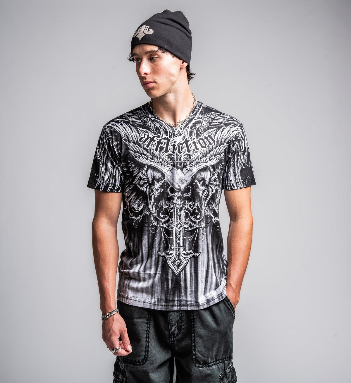 Death Eyes V Neck Tee