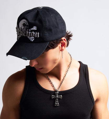 Cross Bones Snapback Hat